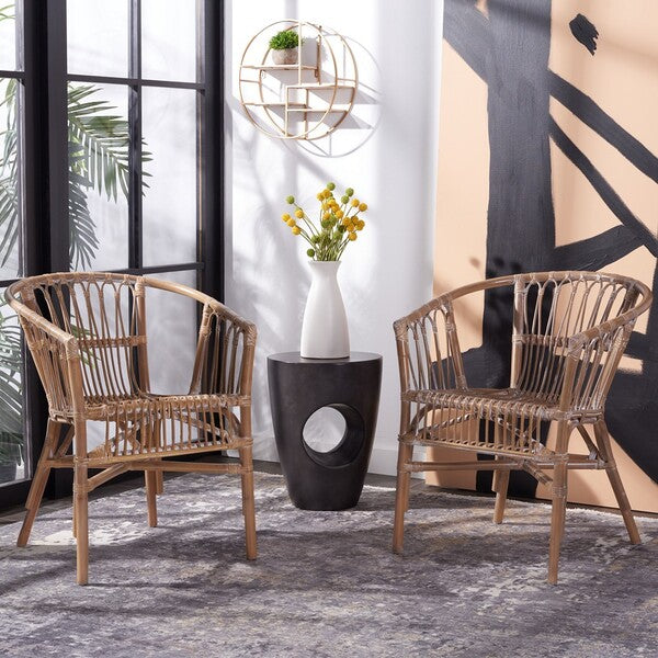 Adriana Rattan Accent Chair - Graceful Design
