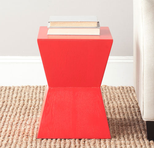 Lotem Curved Square Top Accent Table