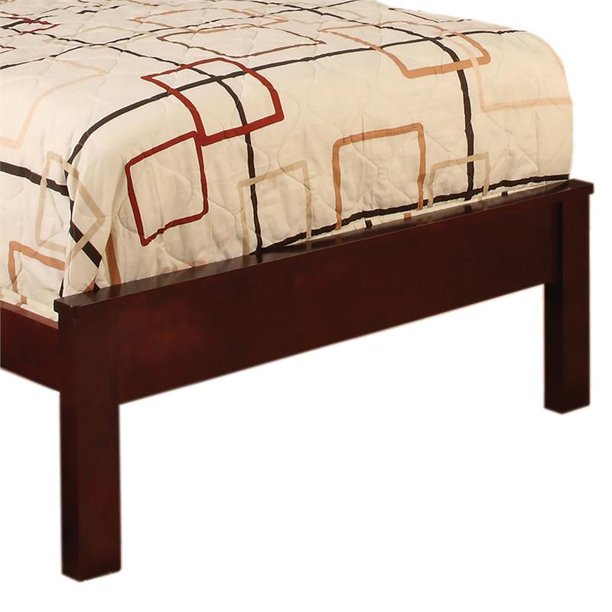 Mellie Transitional Solid Wood Twin Platform Bed in Cherry