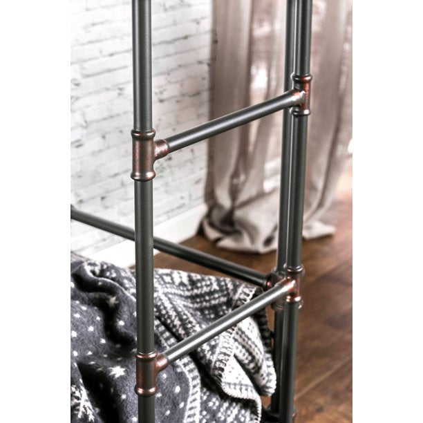 Dillon Industrial Metal Bunk Bed in Twin over Twin