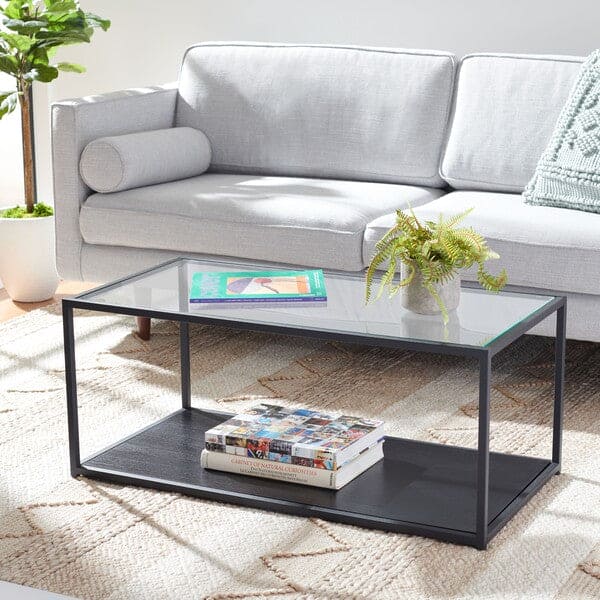 Ackley Coffee Table - Contemporary Glass Coffee Table