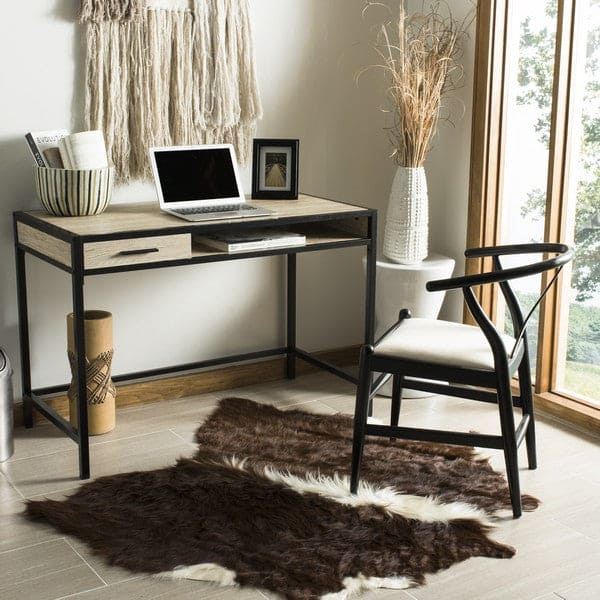 Alan 1 Shelf Desk with Drawer | Modern Office Elegance