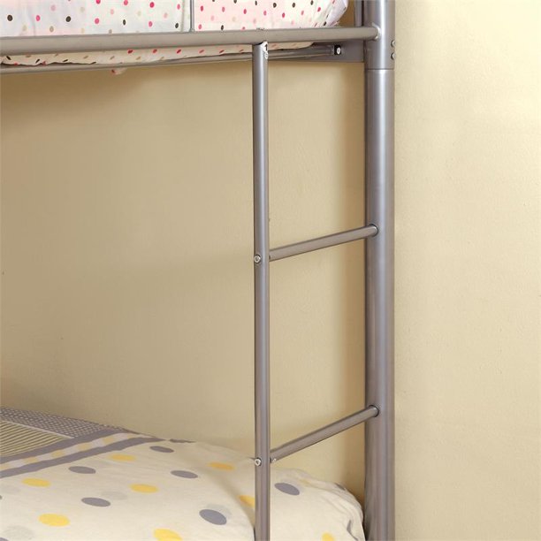 Pimmel Contemporary Metal Bunk Bed in Twin