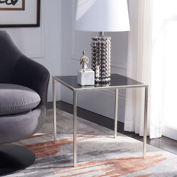 Kiley Silver Leaf Accent Table
