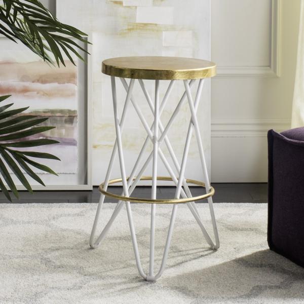 Lorna Gold Leaf Counter Stool
