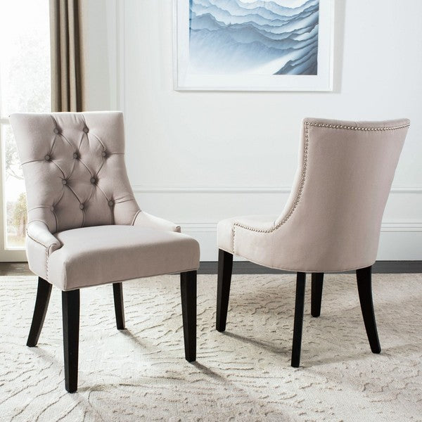 Abby 19''H Tufted Side Chairs (Set Of 2) - Silver Nail Heads
