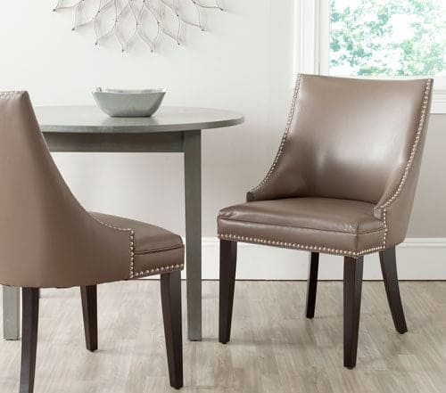 Afton 20''H Side Chair (Set of 2) with Silver Nail Heads